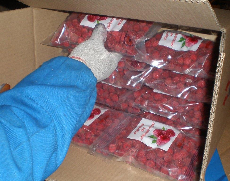 упаковка малины